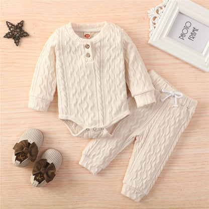 2Pcs Suit Toddler Long Sleeve Romper